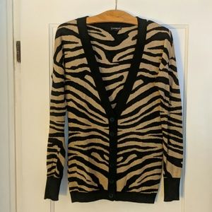 Express Zebra striped cardigan, sz XS